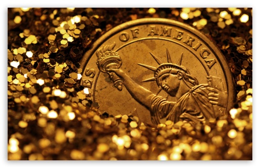 Download Liberty Buried In Gold UltraHD Wallpaper