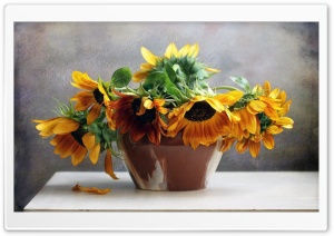 Sunflowers On The Table