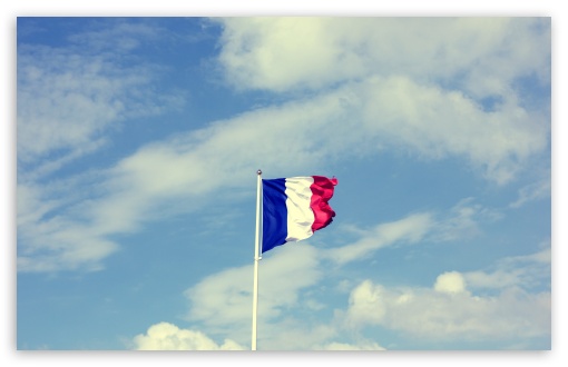 Download French Flag UltraHD Wallpaper