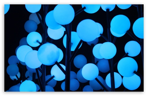 Download Blue Lights UltraHD Wallpaper