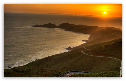 Download San Francisco Sunset HDR UltraHD Wallpaper