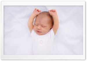 Newborn Baby Hands Up