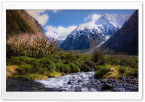 Snowy Mountain Peaks