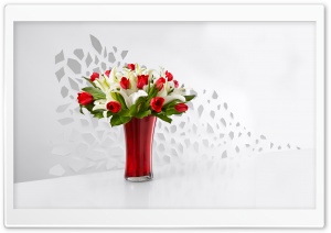 Red Tulips and White Lilies...