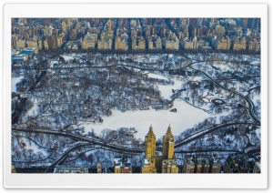 Central Park, Winter, Aerial