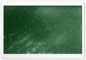 Green Background With Bubbles