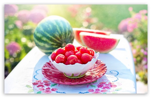 Download Summer Watermelon UltraHD Wallpaper