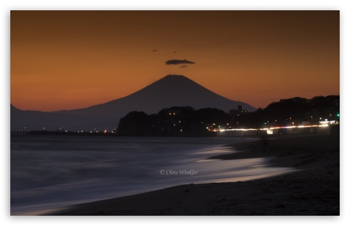Download Mount Fuji at Sunset UltraHD Wallpaper