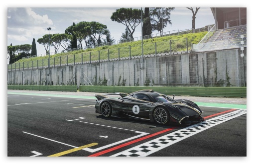 Download Race Car Track, Pagani Huayra Sports Car UltraHD Wallpaper
