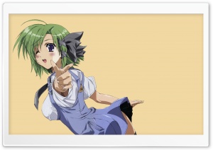 Anime Girl With Green Hair