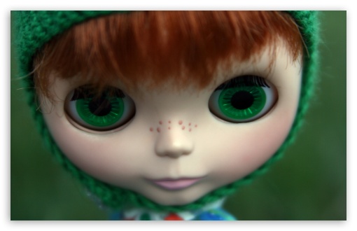 Download Cute Freckles Doll UltraHD Wallpaper