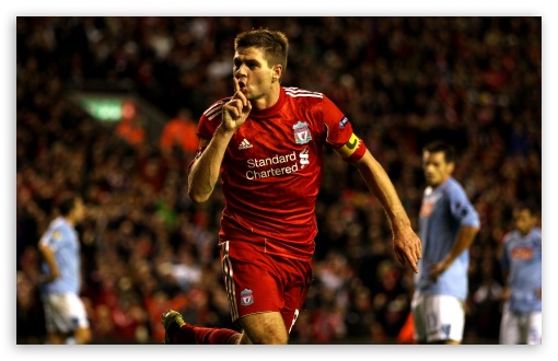 Download Steven Gerrard Liverpool 2010 UltraHD Wallpaper