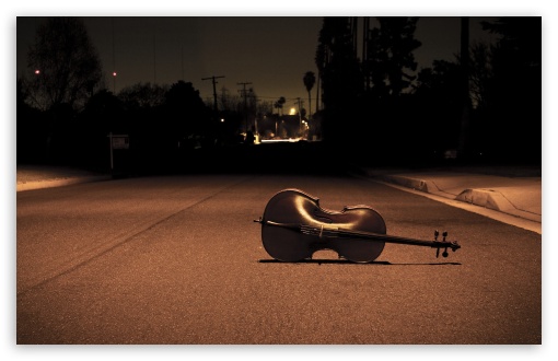 Download Cello On The Street UltraHD Wallpaper