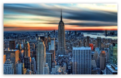 Download Empire State Building HDR UltraHD Wallpaper