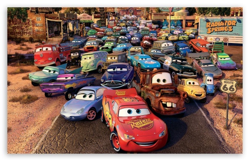 Download Route 66 Cars Movie UltraHD Wallpaper