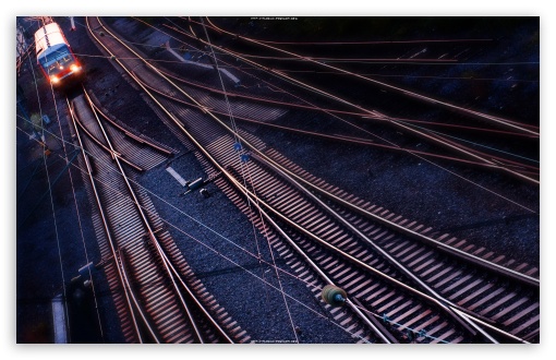 Download Railway Lines UltraHD Wallpaper