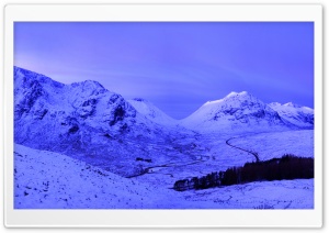 Scotland Mountains, Winter,...