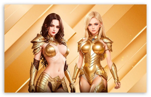 Download Golden Warrior Woman UltraHD Wallpaper