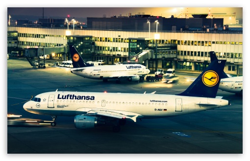Download Lufthansa Airplanes UltraHD Wallpaper