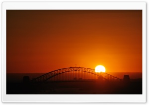 Sunset Over The Bridge