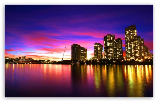 Download Vancouver Sunset Canada UltraHD Wallpaper