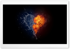Water And Flames Heart