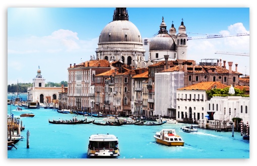 Download Travel, Grand Canal in Venice, Europe UltraHD Wallpaper