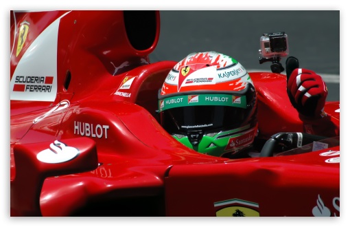 Download Giancarlo Fisichella Ferrari Formula 1 Driver UltraHD Wallpaper