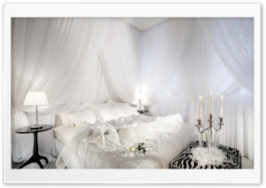 White Romantic Bedroom