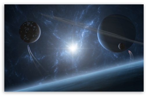 Download Planetary Rings UltraHD Wallpaper