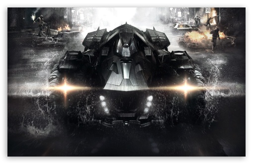 Download Batman Arkham Knight Batmobile UltraHD Wallpaper