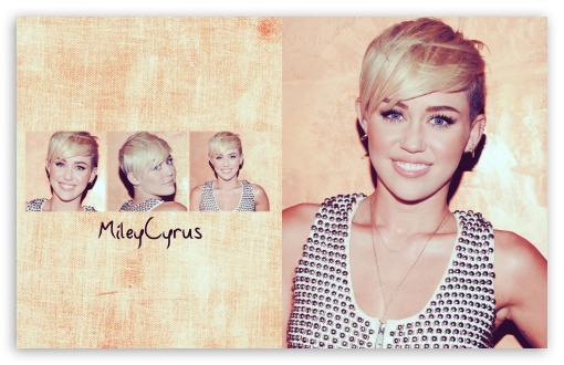 Download Miley Cyrus New Haircut UltraHD Wallpaper