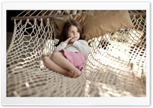 Little Girl In Hammock