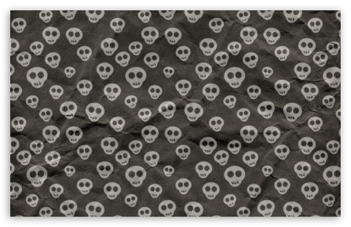 Download Cute Skulls Wrapping Paper UltraHD Wallpaper