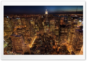 City Lights Aerial View
