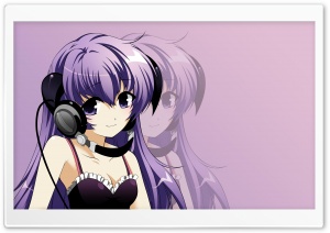 Anime Girl Listening Music