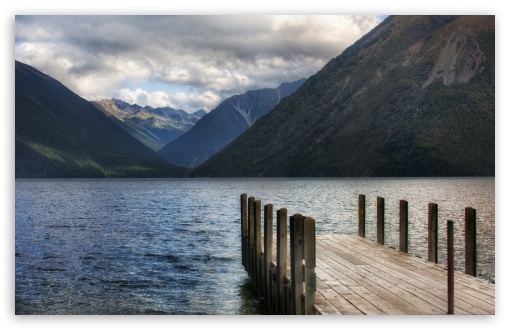 Download Lake Pontoon, New Zealand UltraHD Wallpaper