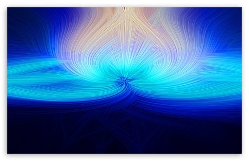 Download Abstract Fibers - Blue, Golden UltraHD Wallpaper