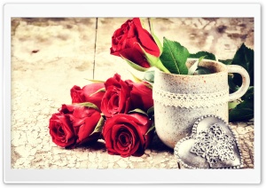 Love, Fresh Cut Red Roses,...