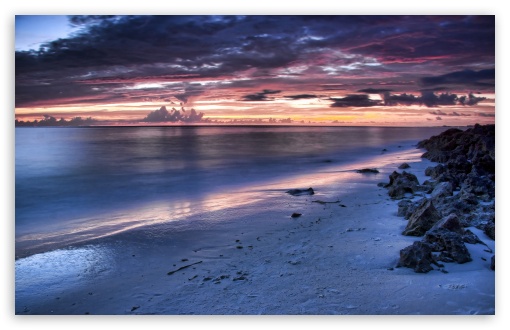 Download Beautiful Beach Sunset UltraHD Wallpaper