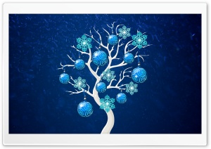 Blue Chrismas Tree Decoration