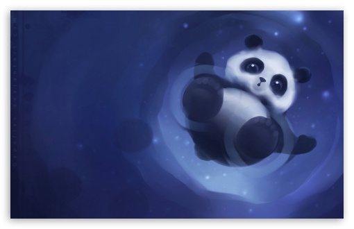 Download Panda Walking On Water UltraHD Wallpaper