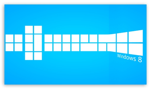 Download Windows 8 Blue Tiles UltraHD Wallpaper