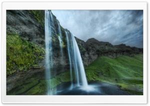 Beautiful Waterfall In Iceland