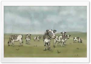 Cows Drawing