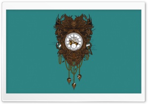 Victorian Clock Vector Art