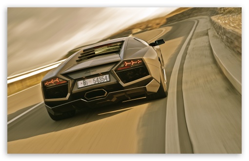 Download Lamborghini Reventon On Road UltraHD Wallpaper