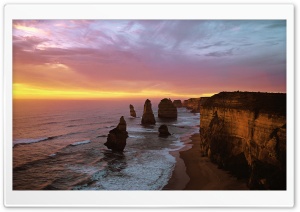 Twelve Apostles At Sunset,...