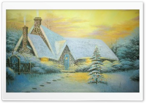 Thomas Kinkade Painting