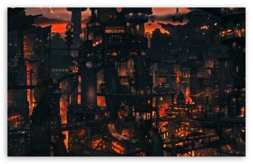 Download Cityscape Night UltraHD Wallpaper